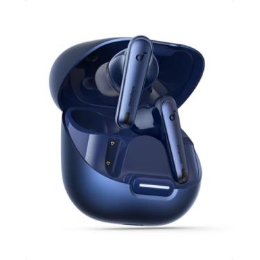 Imagem de soundcore Liberty 4 NC da Anker, Fone de Ouvido Bluetooth Sem Fio, Redução de Ruído de 98,5%, Cancelamento Adaptativo para Ouvidos e Ambiente, Áudio Hi-Res, 50H de Bateria, Carregamento Sem Fio, Azul
