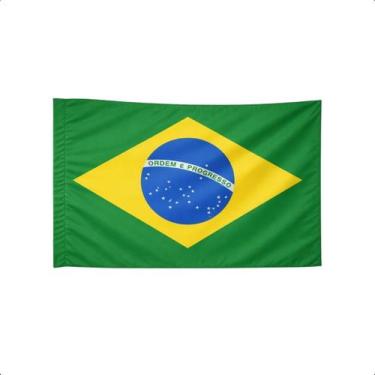 Imagem de Bandeira do Brasil 70x50cm de Poliéster - BORGES