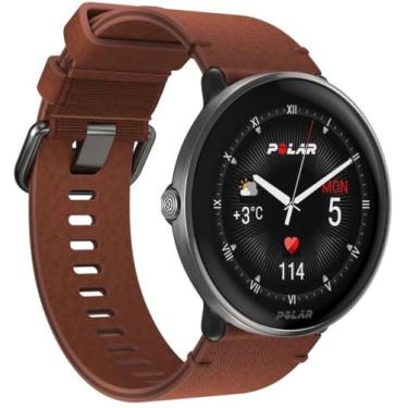 Imagem de Relógio GPS Polar Ignite 3 Titanium, Marrom, Tela AMOLED, Monitor de Atividade 24h, Análise do Sono, FC