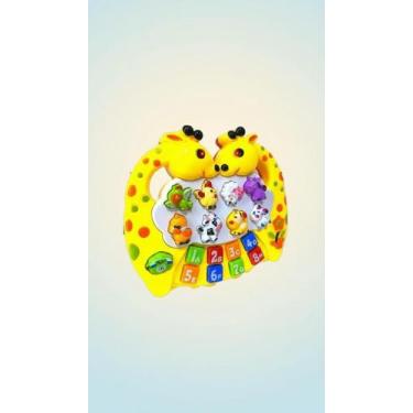 Imagem de Teclado Musical Infantil Girafa Sons Animais Números - Congratulations