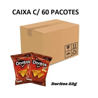Imagem de Biscoitos Salgadinhos Doritos Elma Chips Caixa com 60 unidades