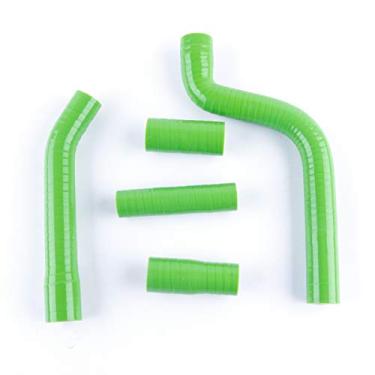 Imagem de LUXERAD Tubo de refrigeração de 3 camadas de 4,5 mm de desempenho de silicone para Yamaha YZF250 2010 (verde)