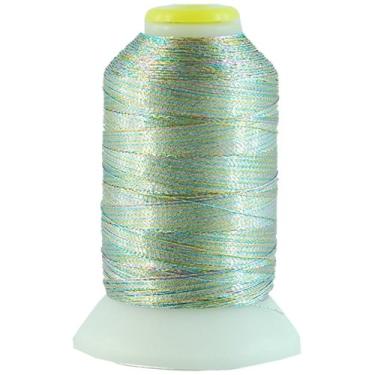 Imagem de Threadart Fio metálico | Nº L88 - Brilho múltiplo | Cones de 500 metros (500 jardas) | 25 cores brilhantes | Para bordado à máquina