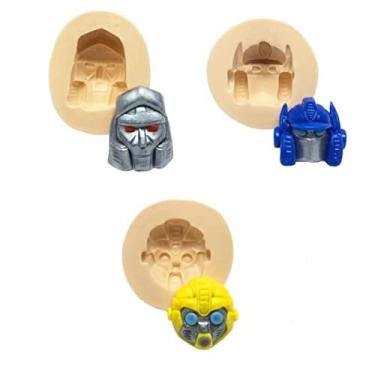 Imagem de Kit 3 Molde De Silicone Transformes RB188