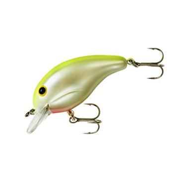 Imagem de Band-It Série 100 Iscas de pesca Crankbait Robalo, acessórios de pesca, mergulha até 1,5 m de profundidade, 5 cm, 7 g, Pearl Chartreuse Back, (BDT115)