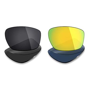 Imagem de 2 pares de lentes polarizadas de reposição da Mryok para óculos de sol Oakley Valve 2014 – Opções