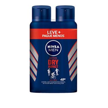 Imagem de NIVEA MEN Kit Desodorante Antitranspirante Aerossol Dry Impact 150ml (2 unidades)