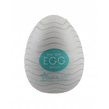 Imagem de EGG OVINHO MASTURBAR PUNHETA BRONHA ESTIMULO SILICONE MASCULINO WAVY