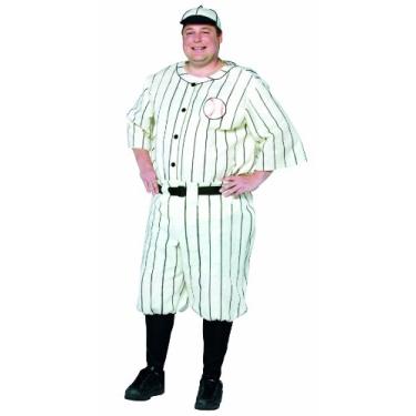 Imagem de Rasta Imposta Jogador de beisebol Old Tyme Plus Size, Branco, XX-Large