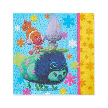 Imagem de American Greetings Trolls Pacote de lembrancinha de festa, Guardanapos de Almoço, Lunch Napkins, 16-Count