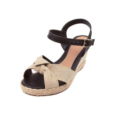 Imagem de Sandália Macerata Anabela Espadrille Juta