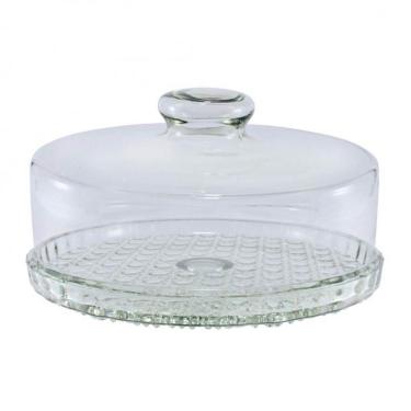 Imagem de Boleira Vidro Prato Para Bolo Colonial Grande 28cm