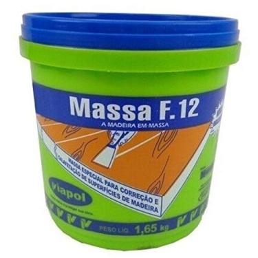 Imagem de Massa Correção Calafetar Madeira F12 1,65kg Cerejeira Viapol