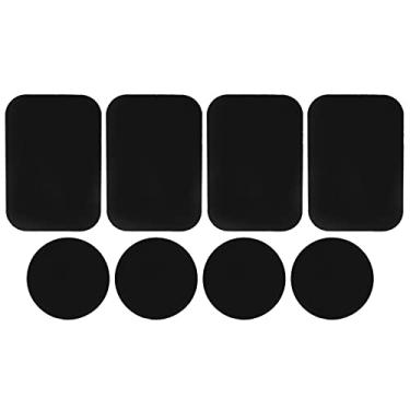 Imagem de Adesivo magnético de telefone,8 peças de placas de metal autoadesivas para montagem magnética no carro, suporte magnético de telefone para carro compatível com todos os smartphones, adesivo magnético de telefone, 8 peças de placas de metal autoanúncio