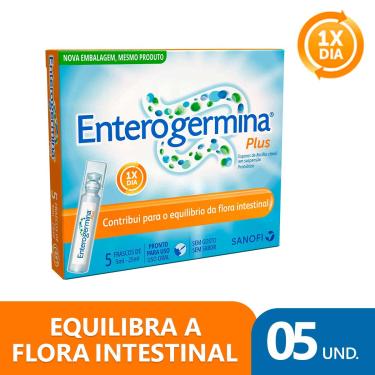 Imagem de Probiótico Enterogermina Plus 5 frascos de 5ml 5 Frascos