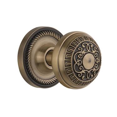 Imagem de Nostalgic Warehouse Roseta de corda com botão de ovo e dardo, manequim único, latão antigo