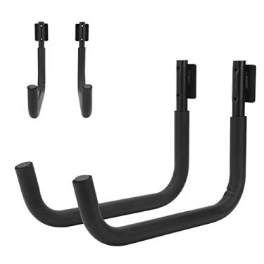 Imagem de Rack de montagem de parede para caiaque,rack de armazenamento de caiaque escada de a?o para canoa cabide dobr¨¢vel para caiaque Sup pranchas de remo de canoa Ganchos de armazenamento de a?o para,