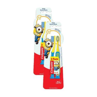 Imagem de Kit 2 Escovas Dental Colgate Minions 2 - 5 anos com 2 unidades