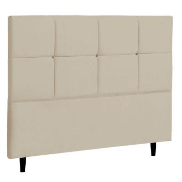 Imagem de Cabeceira Solteiro Jbe Moveis Paris 94cm Bege Cama Box 88