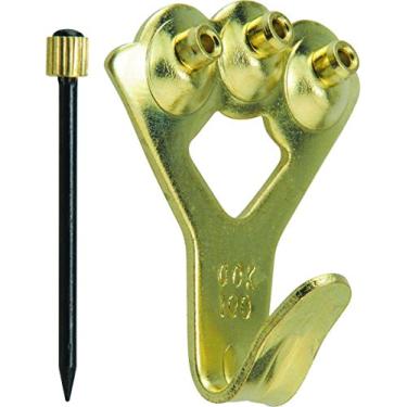 Imagem de OOK 533014 Cabides Profissionais para Imagem, Cabides Artísticos, Acabamento em Latão, Ganchos Reutilizáveis para Imagem, 45 kg (1 conjunto)