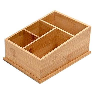 Imagem de Mimo Style Organizador Com Divisórias Ecokitchen, Inteiramente em Bambu. Podem Ser Utilizados na Organização da Cozinha, Armários, Gavetas ou do Banheiro. Resistente, Durável Ecológicamente Correto