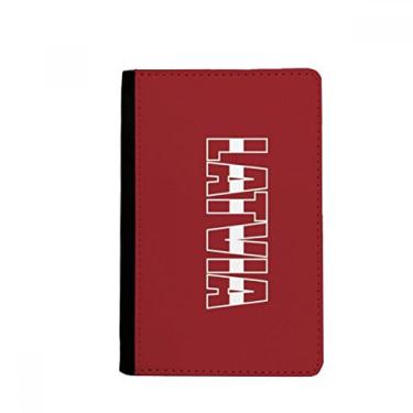 Imagem de Porta-passaporte com nome da bandeira do país da Letônia Notecase Burse carteira porta-cartão, Multicolor