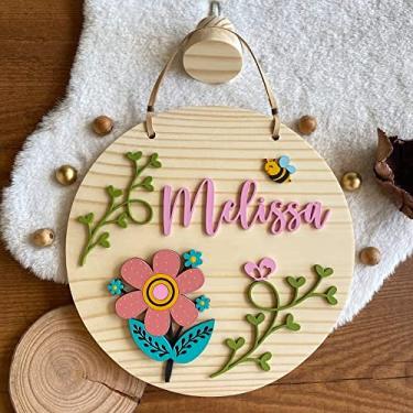 Imagem de Porta Maternidade - Flâmula Jardim de Flores Especial