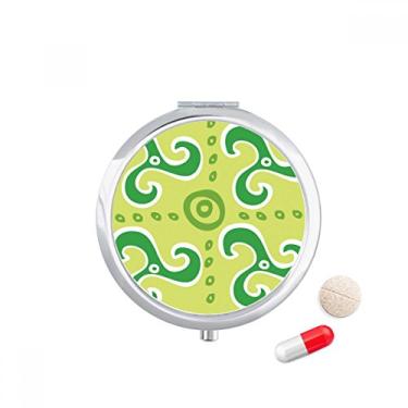 Imagem de Porta-comprimidos Green Spiral Dart Mexico Totems Ancient Civilization Caixa de armazenamento de remédios