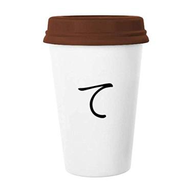 Imagem de Caneca de cerâmica japonesa do personagem de Hiragana de vidro para beber café