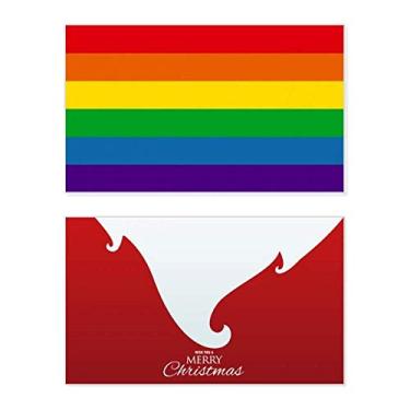 Imagem de Rainbow Gay LGBT Bisexuals Holiday Holiday Holiday Merry Christmas Congrats Card Christmas Letter Message