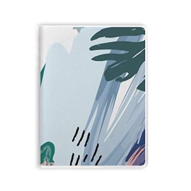 Imagem de Caderno com desenho de plantas abstratas pacífico capa de goma para diário capa macia