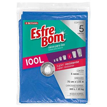 Imagem de EsfreBom - Saco para Lixo Almofada de 100 Litros, Cor Azul, Bettanin