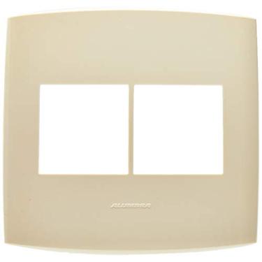 Imagem de Placa 4X4 4 Módulos, Alumbra, Bliss 4739, Amêndoa Suave