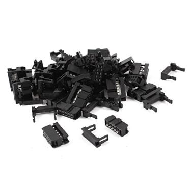 Imagem de Conector de cabo Uxcell 25 peças IDC FC-10P 10 pinos cabeça fêmea 2,54 mm
