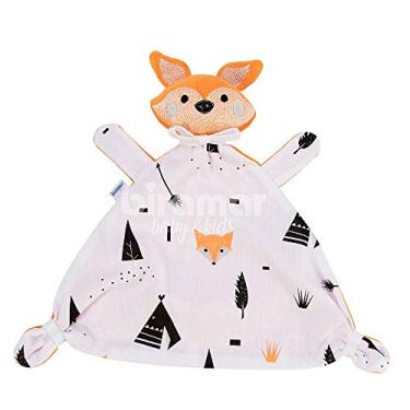 Imagem de Biramar Baby Naninha Para Bebê Estampa E Bordado Fox Preto Preto