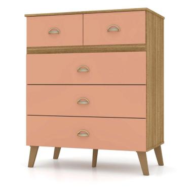 Imagem de Cômoda 5 Gavetas Ibiza 20030 Nature Camarim Vila Rica