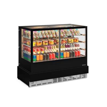 Imagem de Vitrine Refrigerada Gelopar Dupla Função 1,5 m Preto 220V GGER-150