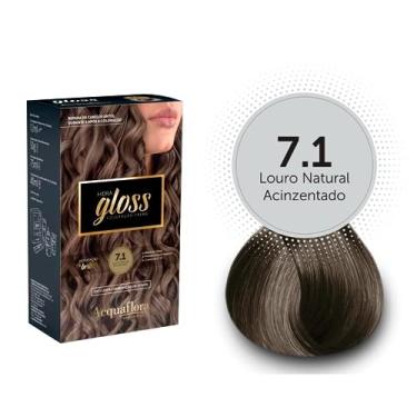 Imagem de Acquaflora 7.1 Louro Natural Acinzentado Kit Coloracao Hidra Gloss