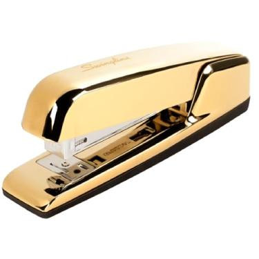 Imagem de Swingline Grampeador, capacidade para 30 folhas, grampeador comercial 747, sem atolamento, metal, cromado dourado (74721)