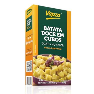 Imagem de Batata Doce em Cubos Cozida no Vapor 500G Vapza Caixa de 500g com 2 unidades