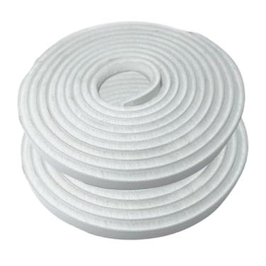 Imagem de Generic Weatherstrip escova vedação weatherstripping à prova de vento janelas portas vedação tira tempo descascamento para guarda-roupas porta deslizante, branco