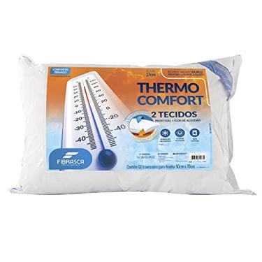 Imagem de Travesseiro Gelado Frio Lavável Thermo Comfort - Ideal p/Fronhas 50x70cm - Fibrasca, Branco