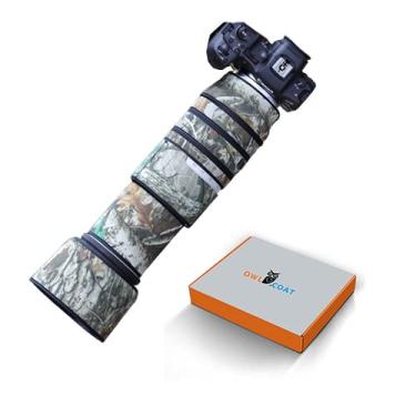 Imagem de WaterFense Capa de chuva de lente camuflada à prova d'água para câmera Canon RF 100-500mm F4.5-7.1 L é US M (RF 2X distância aumentada) capa de proteção de lente para armas [cor: camuflagem grande árvore]