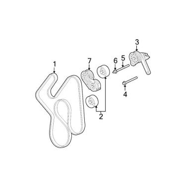 Imagem de Mopar Serpentina de cinto 04593852AB