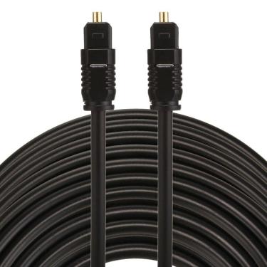 Imagem de Cabo de fibra óptica EMK Toslink macho a macho 30m OD4,0mm