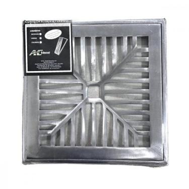 Imagem de Grelha De Aluminio Com Porta Grelha Concava 15X15cm - Ac Vent