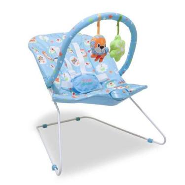 Imagem de Cadeira Cadeirinha Bebê Descanso Vibra Até 11Kg Azul - Starbaby