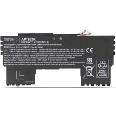 Imagem de Bateria Para Notebook AP12E3K Laptop Battery for Acer Aspire S7 Ultrabook 11 Inch Series Aspire S7 Ultrabook IPS S7-191 Ultrabook 11 Inch S7-191-53314G12ass S7-191-73514G25ASS 61-2 11CP5