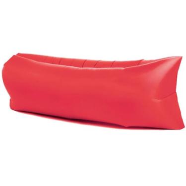 Imagem de Air Sofa，Portable waterproof and leak-proof bag sofa air chair, suitable for outdoor, beach, hiking, picnic, music festival (Color : Red)
