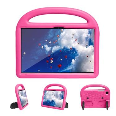 Imagem de Estojo protetor Capa para tablet para crianças compatível com Samsung Galaxy Tab A7 10.4 T509 (2022) - Capa protetora leve e durável de EVA com alça protetora à prova de choque Capa (Size : Rose Red